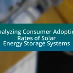 Analyzing Consumer Adoption Rates of Solar Energy Storage Systems
