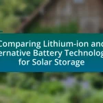 Comparing Lithium-ion and Alternative Battery Technologies for Solar Storage