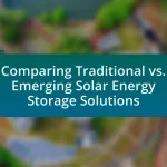 Comparing Traditional vs. Emerging Solar Energy Storage Solutions