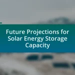 Future Projections for Solar Energy Storage Capacity