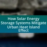 How Solar Energy Storage Systems Mitigate Urban Heat Island Effect