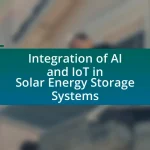 Integration of AI and IoT in Solar Energy Storage Systems