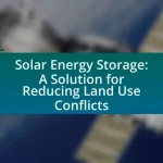 Solar Energy Storage: A Solution for Reducing Land Use Conflicts