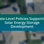 State-Level Policies Supporting Solar Energy Storage Development
