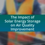 The Impact of Solar Energy Storage on Air Quality Improvement