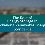 The Role of Energy Storage in Achieving Renewable Energy Standards